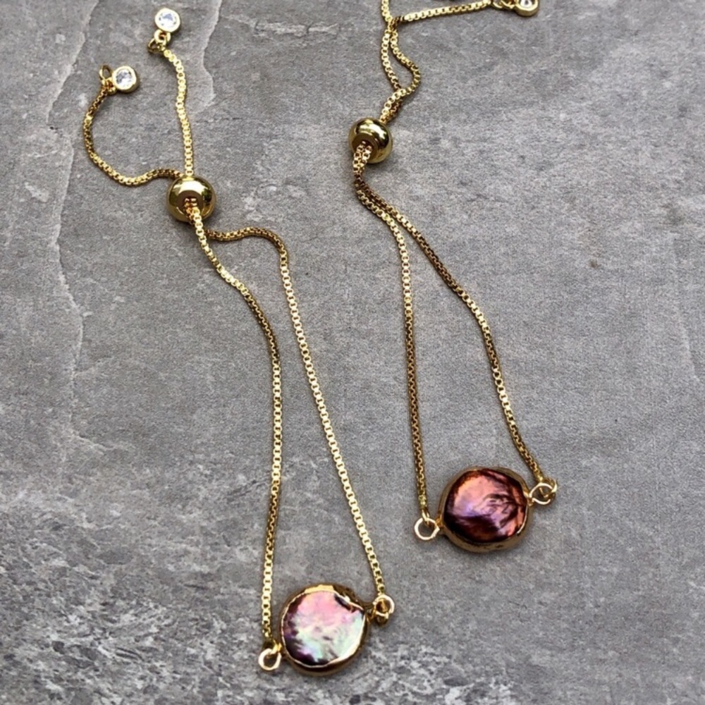 ❗️LAST❗️Natural Peacock Pearl Bracelet - Picture 5 of 7